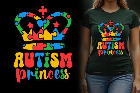 Autism Princess Graphics T-shirt