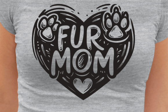 Fur Mom Hand Lettering SVG Cutting File