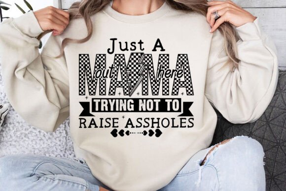 Just a Mom out Here SVG: An Embroidery Designer’s Take