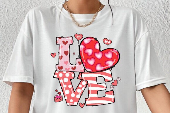 Love Valentine PNG Heart Doodle EPS