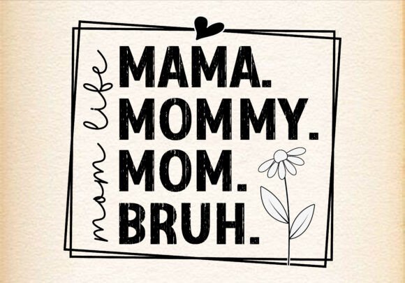 Mom Life Mothers Day Retro Svg Png
