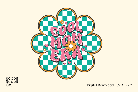 Retro Cool Mom Era PNG SVG Sublimation