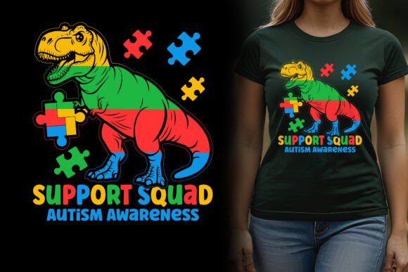 Support Squad Autism Awareness Graphics